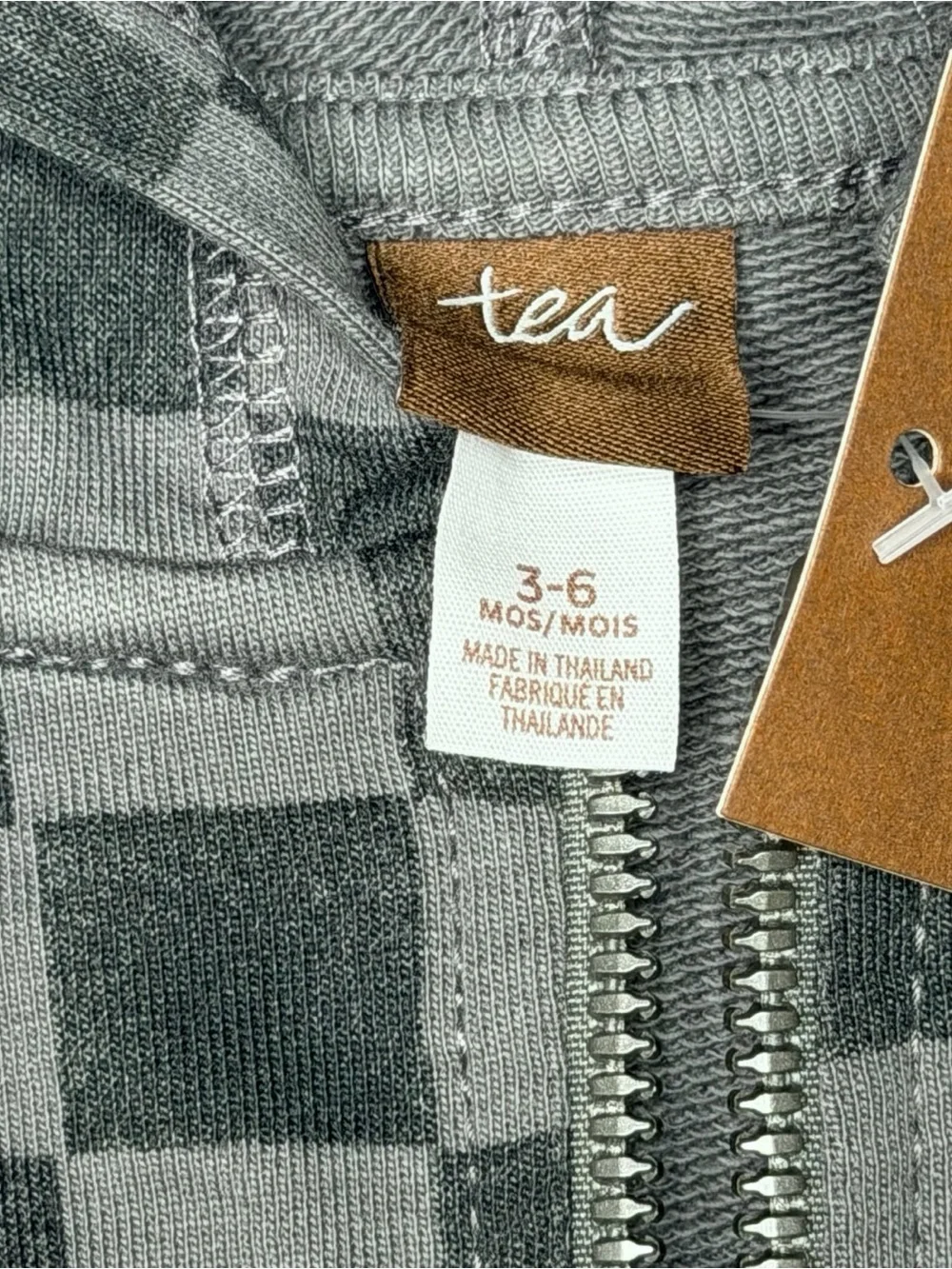 Tea Collection Checkered Zip Hoodie And Joggers Set
